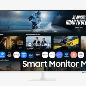 Samsung M7 Series 107.9 cm (43 inch) 4K Ultra HD LED Backlit VA Panel with In-built Speaker, Smart TV Apps, AirPlay, Wi-Fi, Bluetooth, USB, Type-C, Wireless Display, Vision AI Smart Monitor (LS43FM700UWXXL) (Response Time: 4 ms, 60 Hz Refresh Rate)